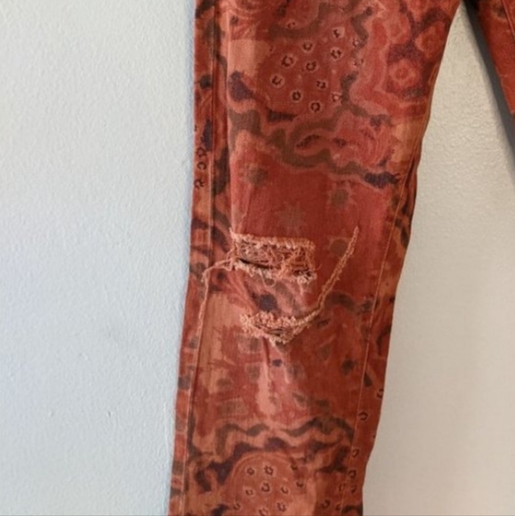 Pilcro Slim Boyfriend Orange Rockstar Skinny Jeans size 25 - Picture 6 of 11